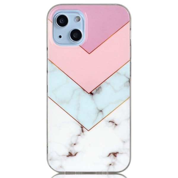 Marble design iPhone 14 Plus cover - Splejsning Af Marmor Multicolor