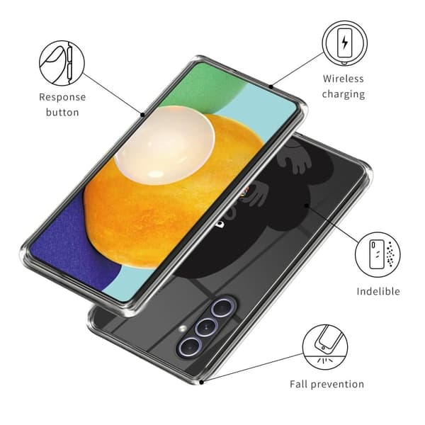 Deco Samsung Galaxy A34 5G Suojakotelo - Magic Cube Orangutan Black