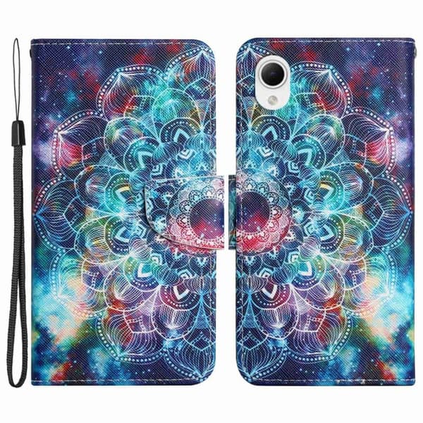 Wonderland Samsung Galaxy A23e Flip Etui - Starry Sky / Mandala Blue