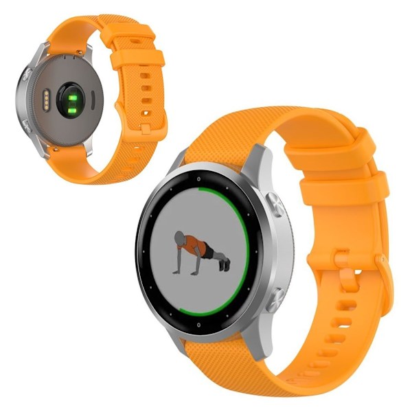 Garmin Vivomove 3S / Vivoactive 4S silikonikellonauha - Keltainen Yellow