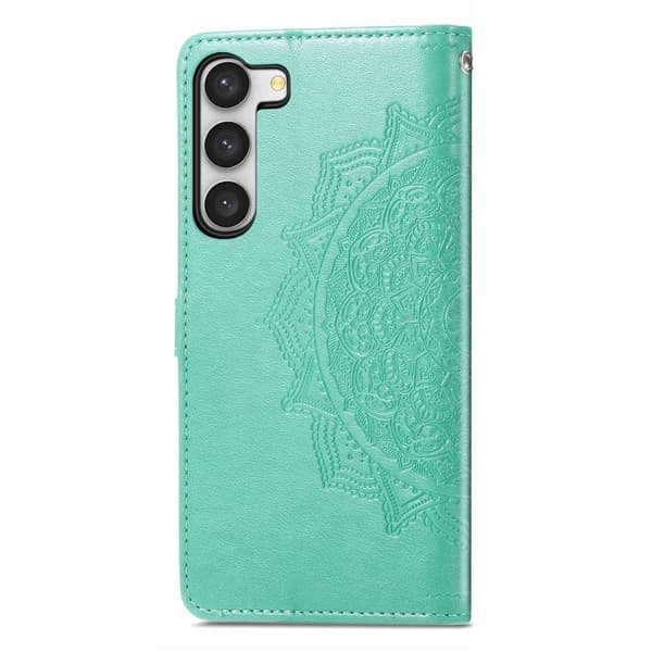 Mandala Samsung Galaxy S23 Plus Flip Etui - Grøn Green