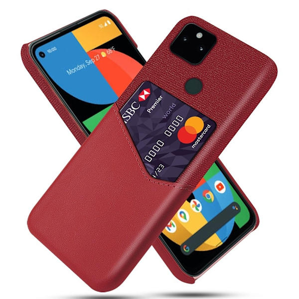 Bofink Google Pixel 5a Kredittkort Deksel - Rød Red