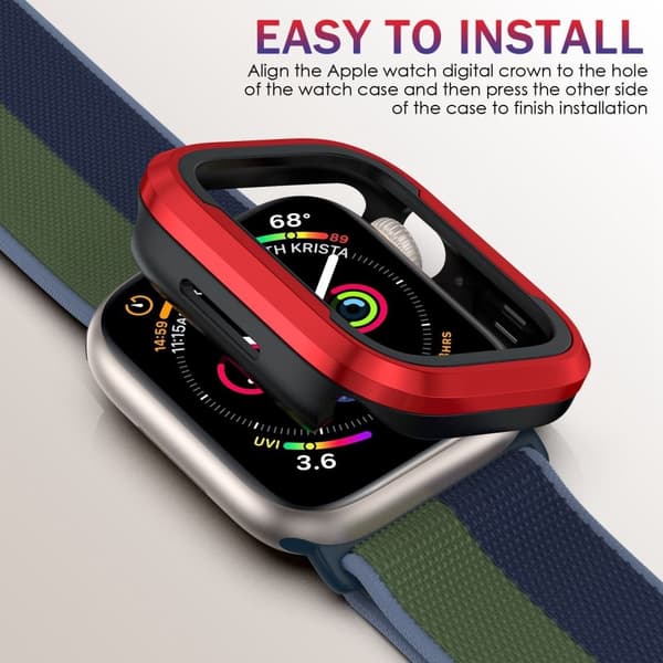 Apple Watch SE 2022 (44 mm) deksel i aluminiumslegering - Rød Red