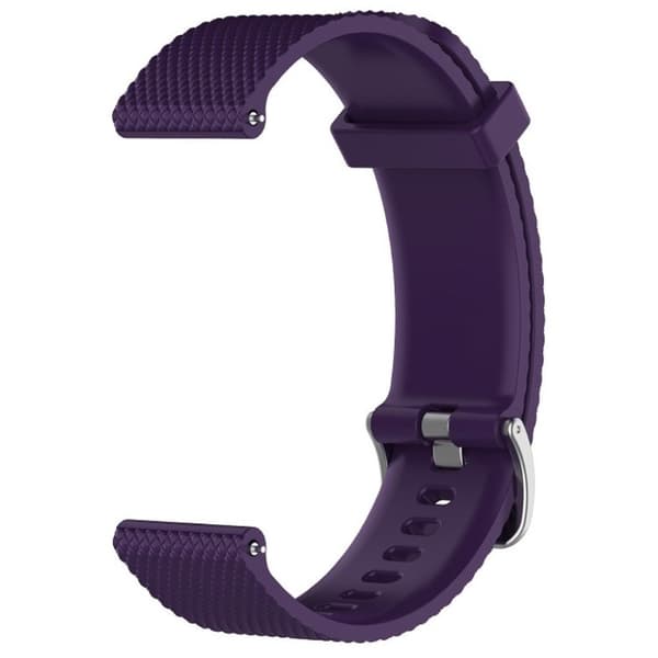 20mm Universal simple silicone watch strap - Purple Purple