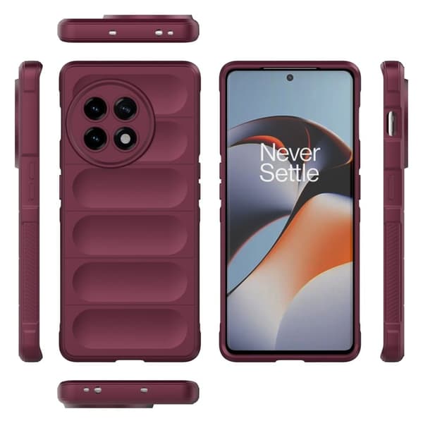 Deksel med mykt grep for OnePlus 11R / OnePlus Ace 2 - Vinrød Red