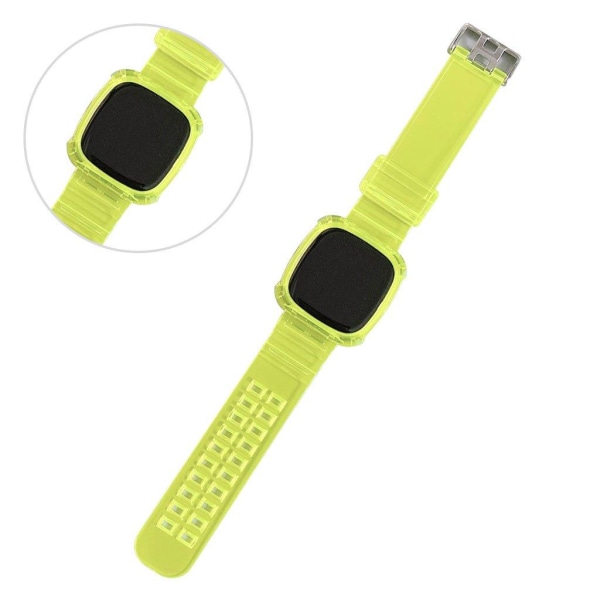 Fitbit Versa 3 cool translucent klockarmband - Yellowgreen Grön