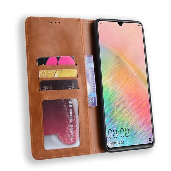 Bofink Vintage Huawei Mate 20 X etui - Brun Brown