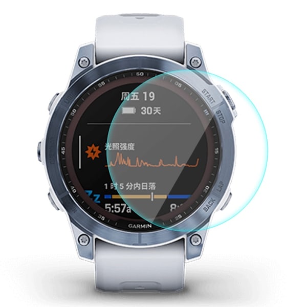 ENKAY Garmin Fenix 7X 9H skærmbeskytter af hærdet glas Transparent