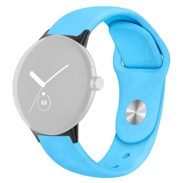 Silikonklokkerem til Google Pixel Watch - Himmelblå Blue