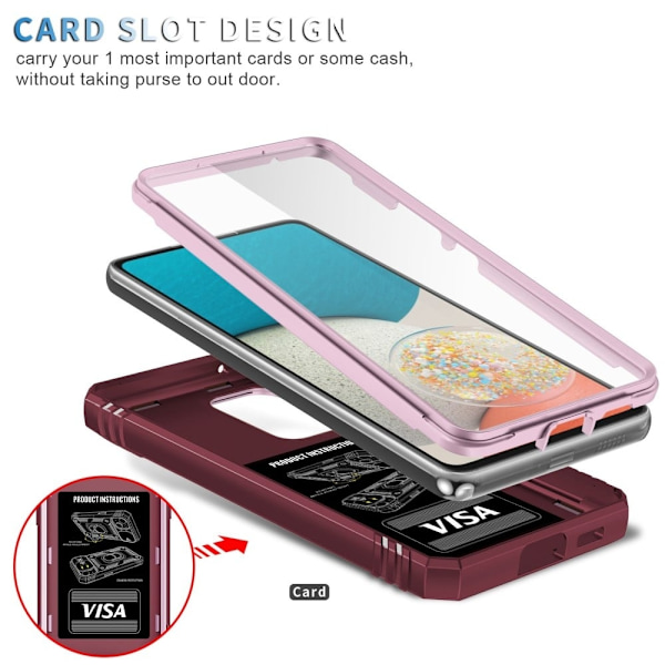 Bofink Combat Samsung Galaxy A53 5G skal - Rosa Rosa