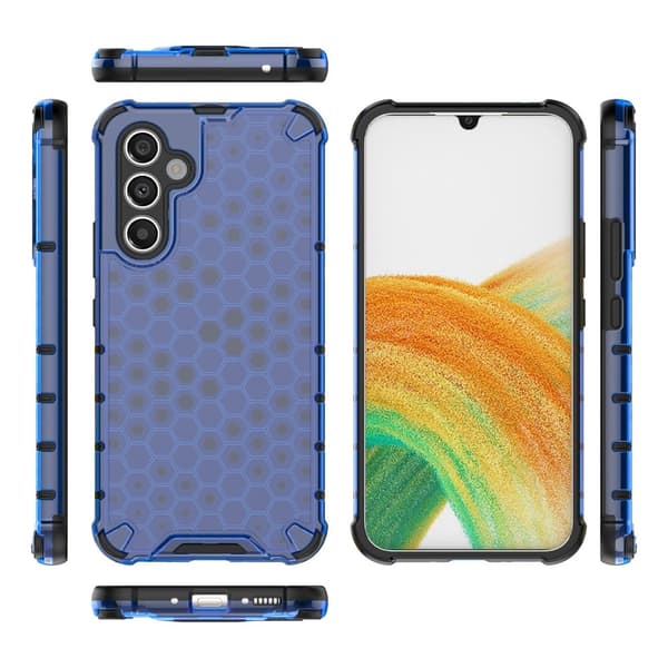 Bofink Honeycomb Samsung Galaxy A54 Etui - Blå Blue