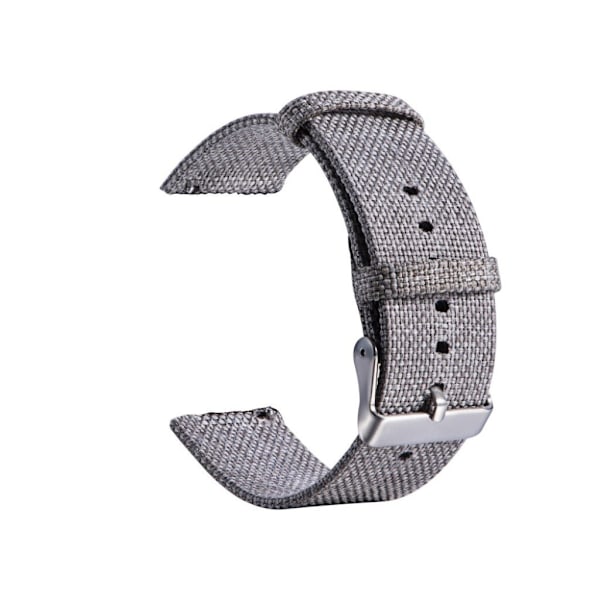 Garmin Vivoactive 3 / Vivomove HR klockarmband nylon canvas - Ljusgrå Silvergrå