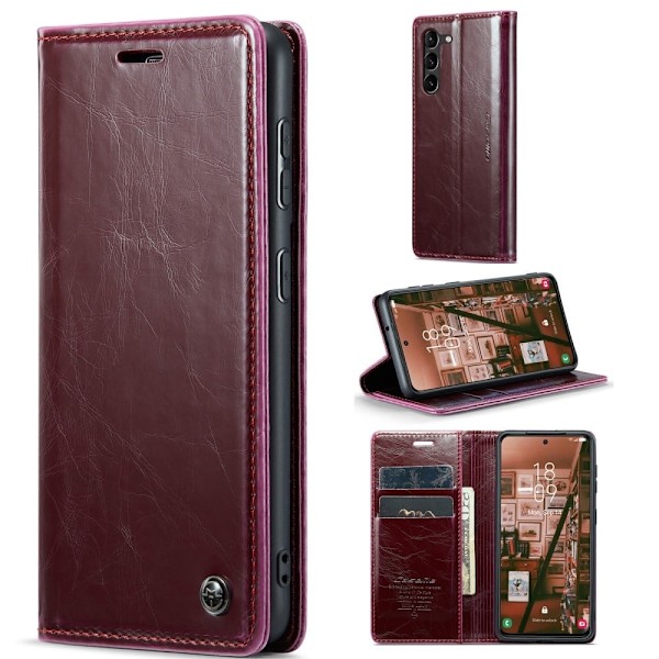 CaseMe Samsung Galaxy S23 Plus Smooth Suojakotelo - Punainen Red