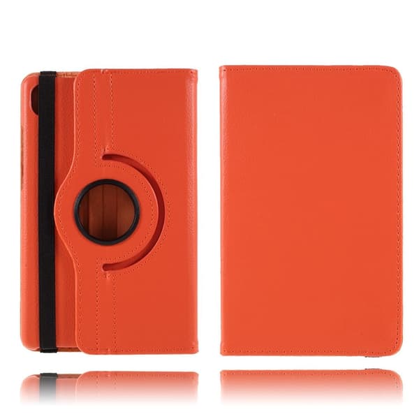 Lenovo Tab M8 360 roterbart læderetui - Orange Orange