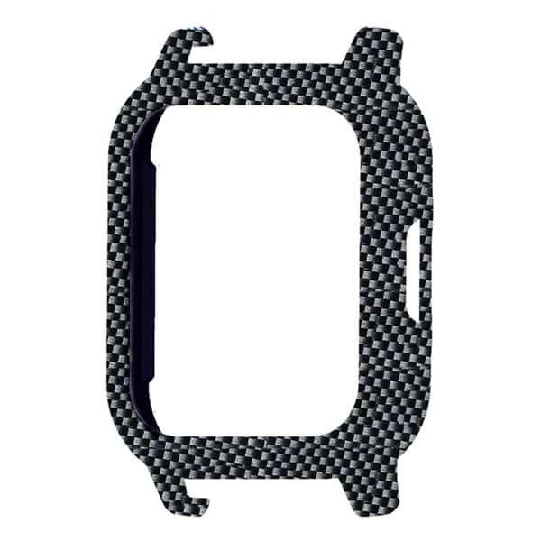 Haylou Solar LS02 Watch Skyddsfodral Mönster Tryckt Slim-Fit Frame Cover - Kolfiber Silvergrå