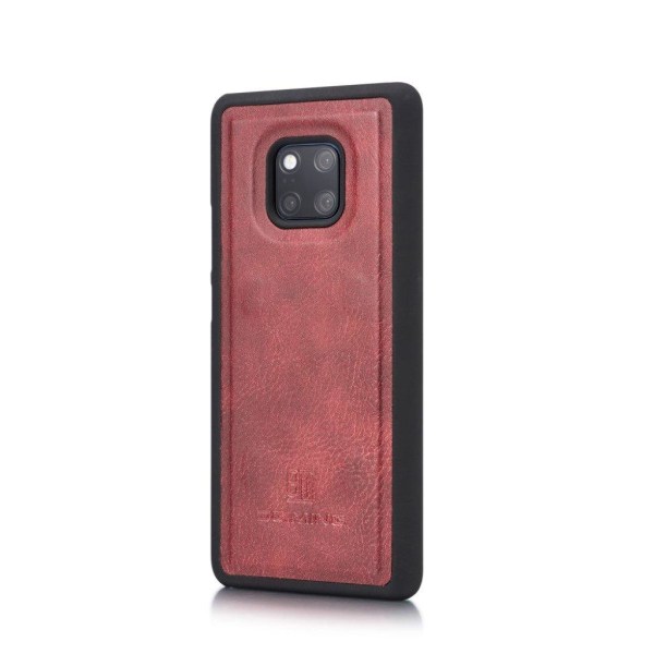DG.MING Huawei Mate 20 Pro aftageligt split læder etui - Rød Red