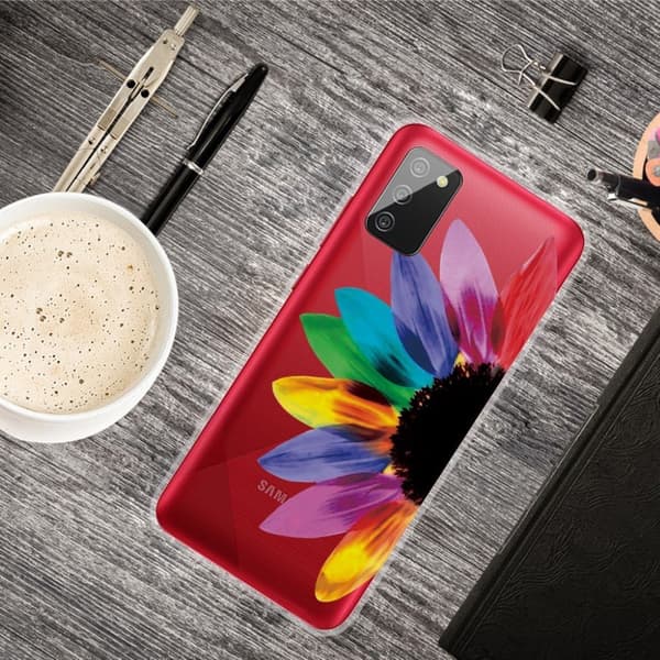 Deco Samsung Galaxy A02s Etui - Fargerik Blomst Multicolor