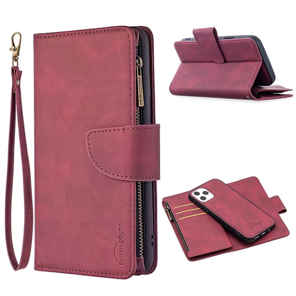 Premium Wallet iPhone 12 Pro / iPhone 12 etui - Rød Red