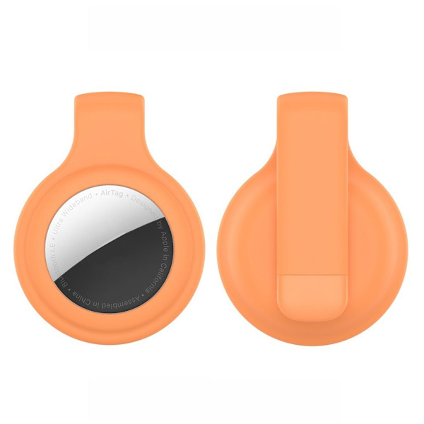 AirTags clip-design silikoneovertræk - Orange Orange