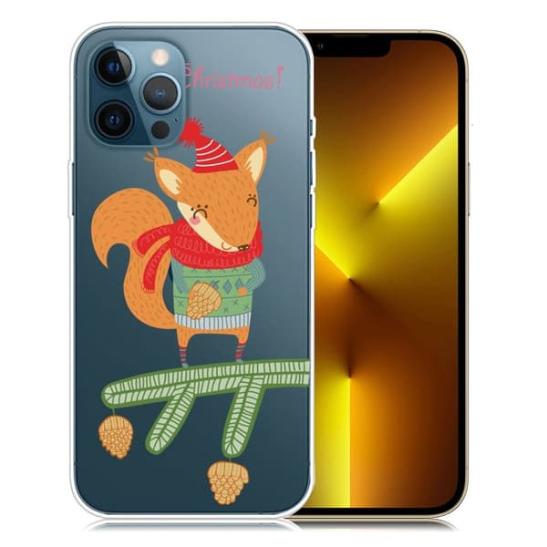 Julfodral till iPhone 13 Pro Max - Ekorre multifärg