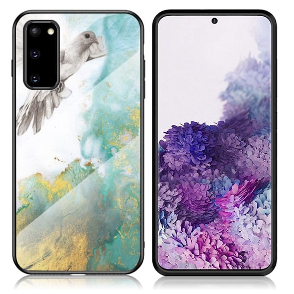 Fantasy Marmor Samsung Galaxy S20 skal - Flygande Duva multifärg