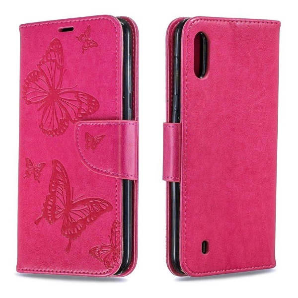 Butterfly Samsung Galaxy A10 kotelot - Ruusu Pink