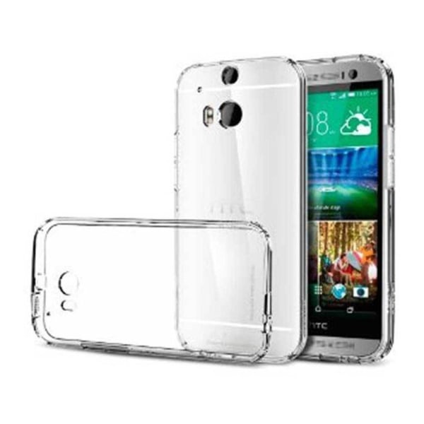 HTC One M8 Transparent Plast Cover (Blødt) Transparent