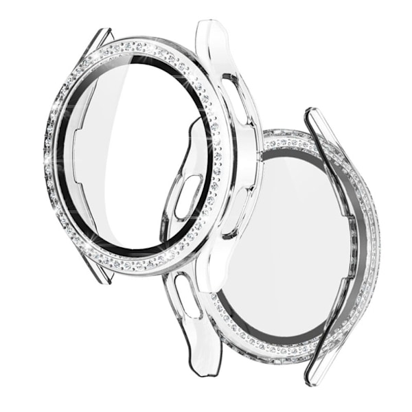 Samsung Galaxy Watch 4 (40mm) strassikoristeinen ranneke karkaistulla lasilla - Läpinäkyvä Transparent