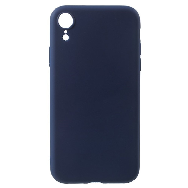 iPhone Xr anti-fingeraftryk mat etui - Mørkeblå Blue