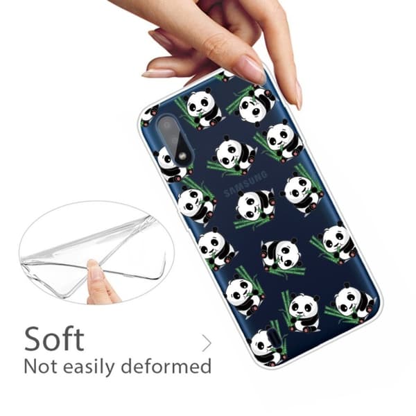 Deco Samsung Galaxy A01 deksel - Panda White