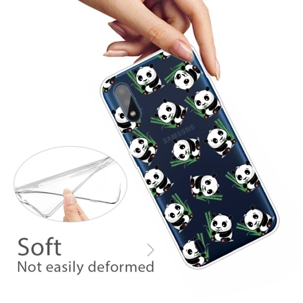 Deco Samsung Galaxy A01 kuoret - Panda White