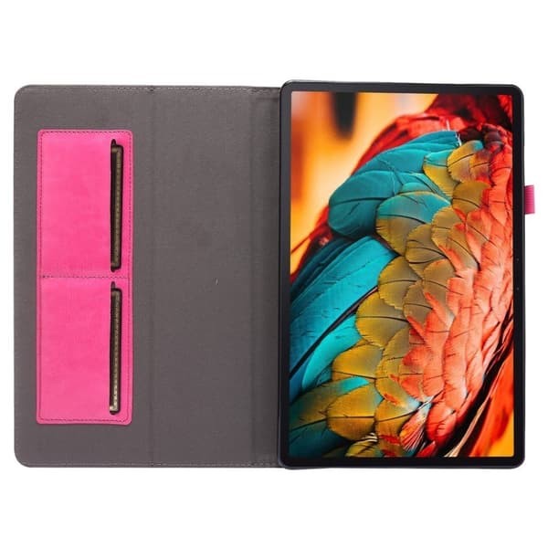 Lenovo Tab P11 läderfodral med två flikar - Ros Rosa
