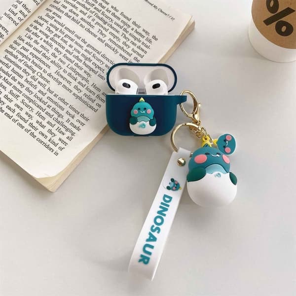 AirPods 3 söpö dinosaurus hahmo suojakotelo - Vihreä Green