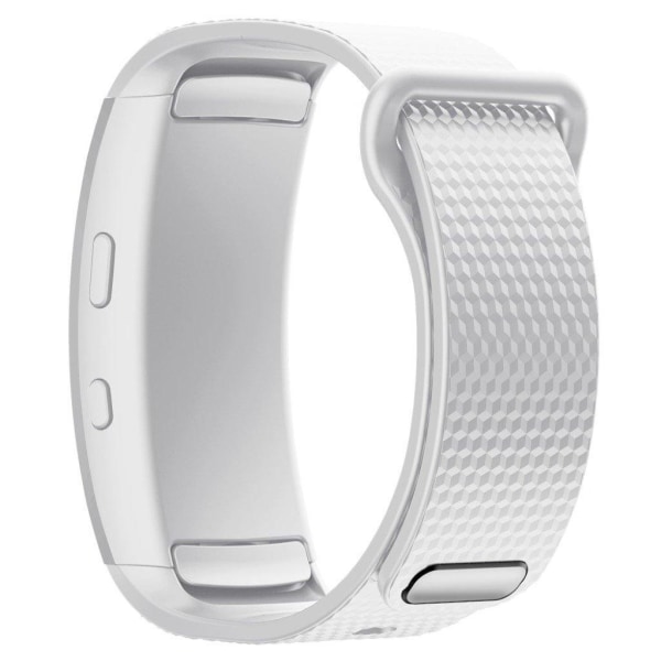 Samsung Gear Fit2 silikoninen kellonauha - Valkoinen Koko: L White