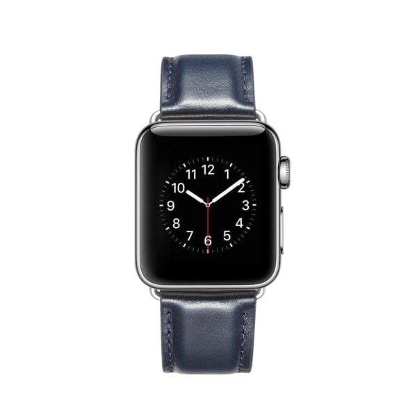 Crazy Horse Apple Watch Series 4 40mm klockarmband i koskinn - B Blå