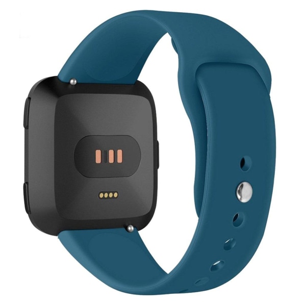 Fitbit Versa Lite klockband av silikon - Storlek: L / Cyan Blå