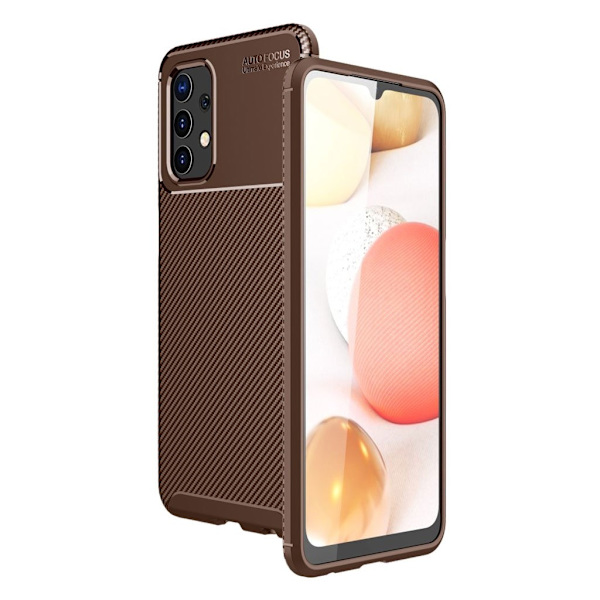 Carbon Shield Samsung Galaxy A32 kotelot - Ruskea Brown