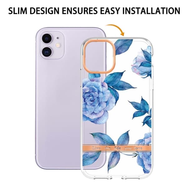 Supertynn og slitesterk softcover for iPhone 11 - Blå Pion Blue