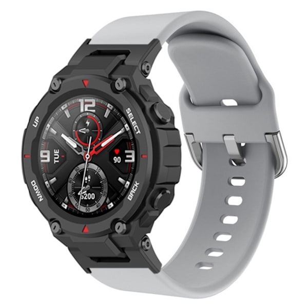 Amazfit T-Rex Pro / T-Rex / Ares silikone urrem - Grå Silver grey