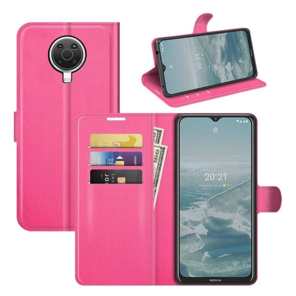 Classic Nokia G20 Flip etui - Rose Pink