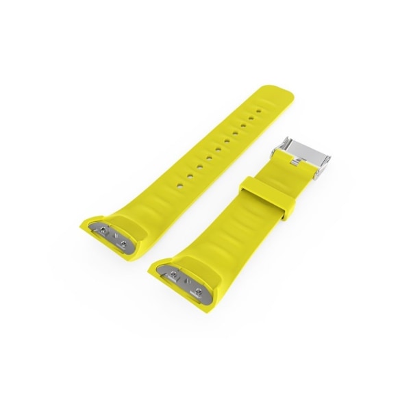 Samsung Gear Fit2 Pro Enkelt silikon klockband - Gul Grön
