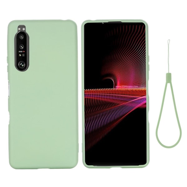 Matt Sony Xperia 1 III skal av flytande silikon - Grön Grön