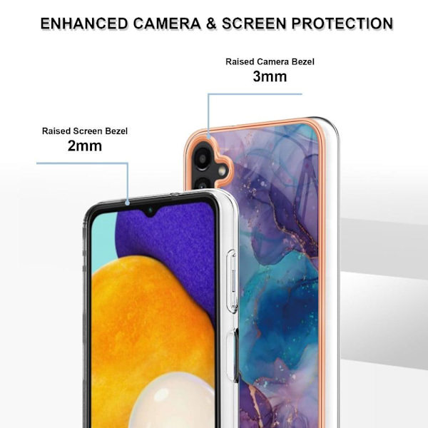Marmormotiv Samsung Galaxy A34 5G skal - Lila Lila