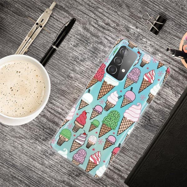 Deco Samsung Galaxy A32 5G kotelot - Pieni Jäätelö Multicolor