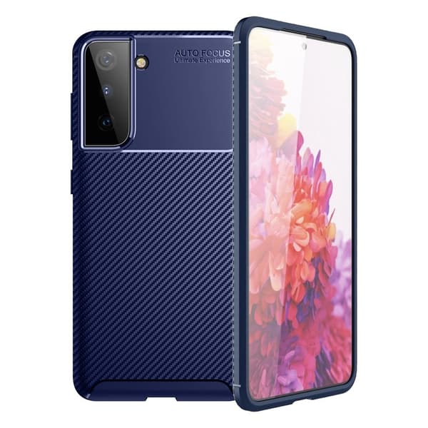 Carbon Shield Samsung Galaxy S21 Plus 5G skal - Blå Blå