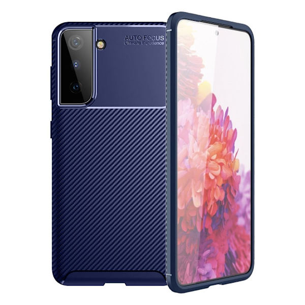 Carbon Shield Samsung Galaxy S21 Plus etui - blå Blue