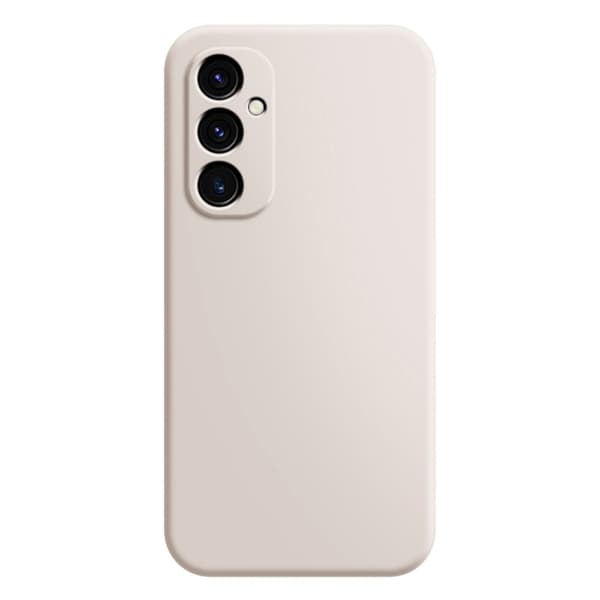 Avfasat gummerat droppskydd för Samsung Galaxy A34 5G - Beige Vit