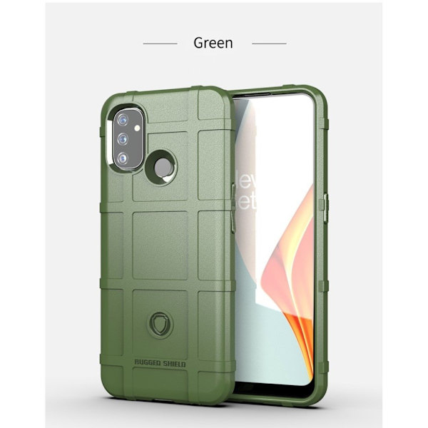 Rugged Shield Etui OnePlus Nord N100 - Grønn Green