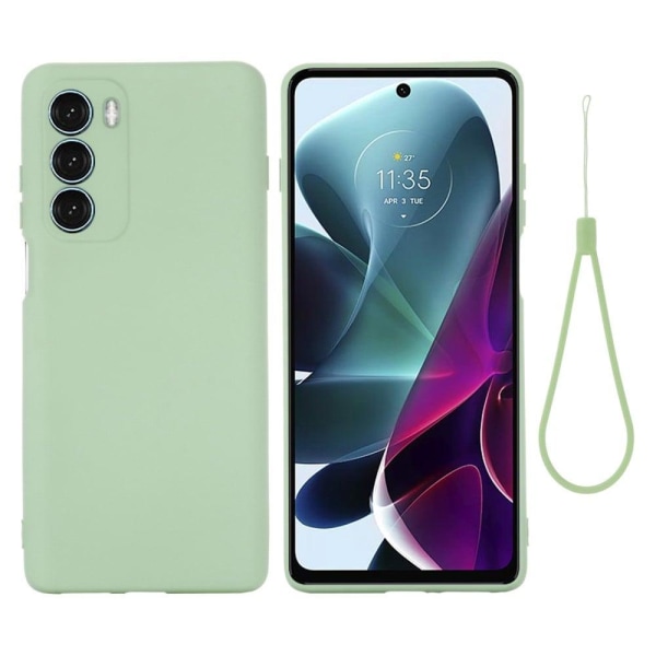 Matte Liquid Silikone Cover til Motorola Moto G200 5G / Edge S30 - Grøn Green