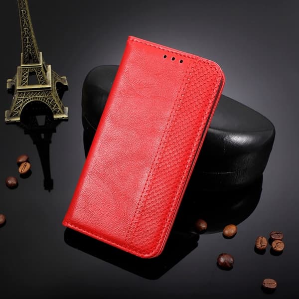 Bofink Vintage OnePlus 9RT 5G nahkakotelo - Punainen Red